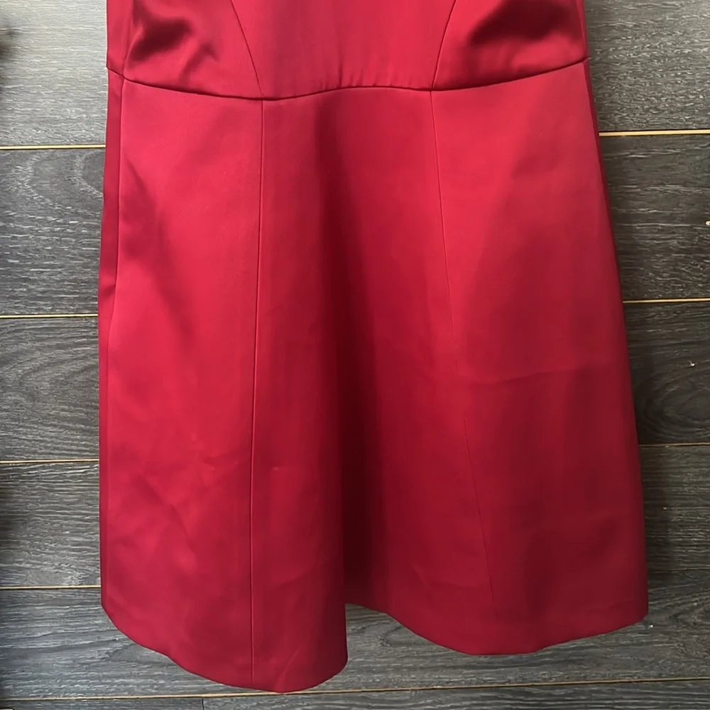 Express V Neck Satin Mini Cocktail Dress Sz 2 - Picture 7 of 9